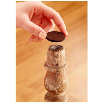 Scotch Felt Pads, Felt Furniture Pads for Protecting Hardwood Floors, Round, Brown, 1.5-in Diameter, 24 Pads - style: 24 Pads