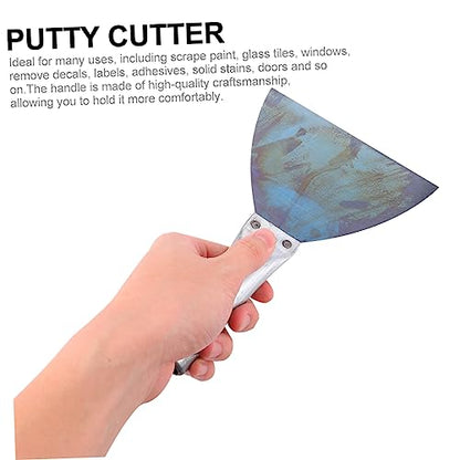 Tofficu Convenience Kit 5pcs Putty Knife Set Steel Drywall Scrapers for Cleaning