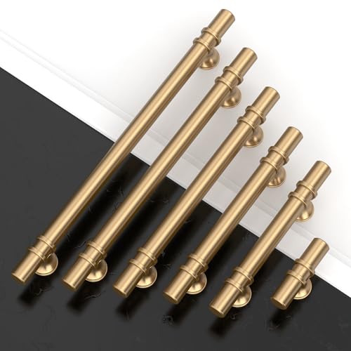 Asidrama 10 Pack 3 Inch(76mm) Champagne Bronze Kitchen Cabinet Handles, Cabinet Pulls Kitchen Cabinet Hardware Cupboard Handles Drawer Pulls - color: Champagne Bronze, size: 3" Hole Center, style: 10 Pack