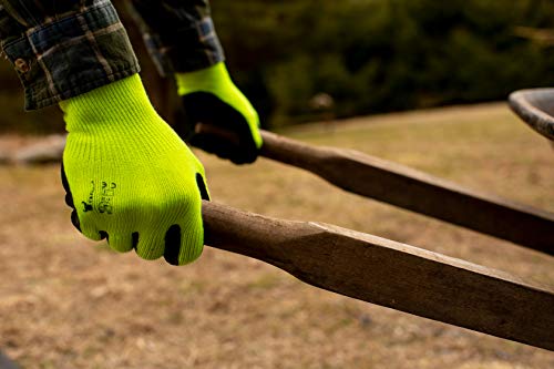G & F Products Tools Work Gloves Garden Gloves - color: Hivi Green, size: Medium (Pack of 12)
