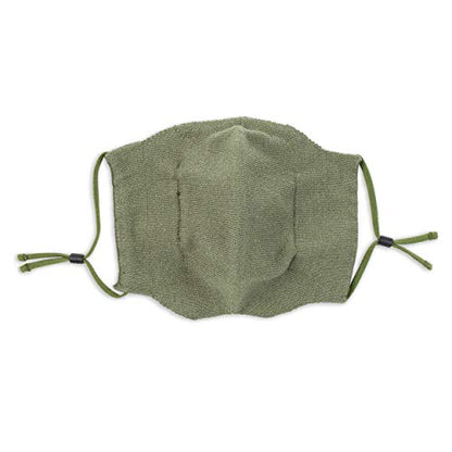 Wembley Adjustable and Washable Face Mask for Adults and Kids - color: Olive, size: 1 Count (Pack of 1)