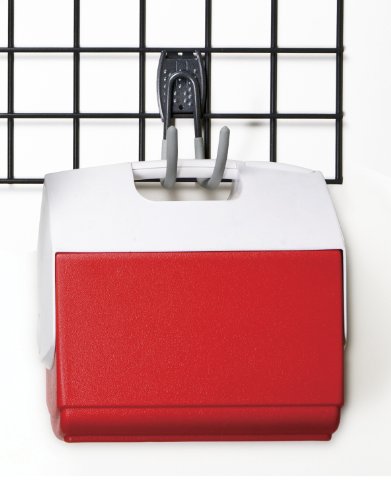 Organized Living - 7115561350 Activity Organizer Big Work Hook, 75 lb Capacity Granite Gray - style: Big Work Hook