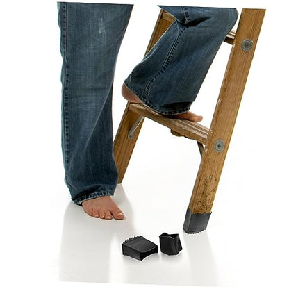 4pcs Non-Slip Ladder Mat Ladder Foot Protector Stair Grips Non Slip Leg Covers Mats