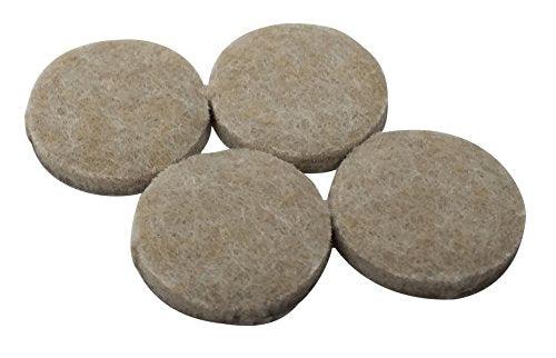 Shepherd Hardware 9921 4-Inch Heavy Duty Self-Adhesive Felt Furniture Pads, 4-Pack, Beige,Tan - size: 4 Inch