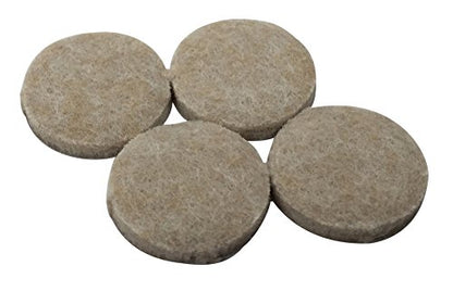Shepherd Hardware 9921 4-Inch Heavy Duty Self-Adhesive Felt Furniture Pads, 4-Pack, Beige,Tan - size: 4 Inch