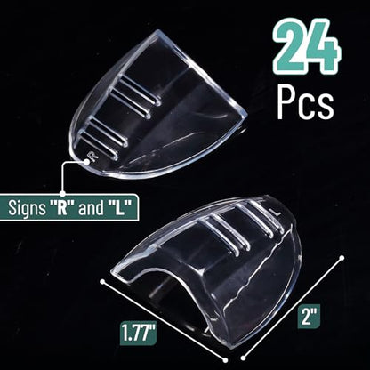 UNCO- Safety Side Shields for Glasses, 2/4/6/10/12/16/20/24/30/32 pcs, Safety Glasses Side Shields for Eyeglasses - style: 24 Pcs