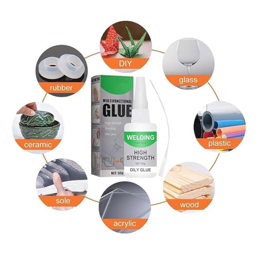 High Strength Welding Oily Glue, 2025 New Universal Glue Super Glue Fast Repair, Multifunctional Oily Welding Super Strong Bonding Magic Glǔe for Tile, Shoes, Glass, Ceramic, Plastic (1PCS) - color: 1PCS