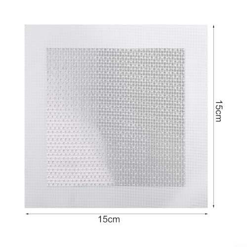 Duty Metal Drywall Patch Kit for Large Hole Repair in Walls and Ceilings, Galvanized Steel with Fiberglass Mesh, Includes Sandpaper and Scraper(15 * 15cm) - size: 15*15cm