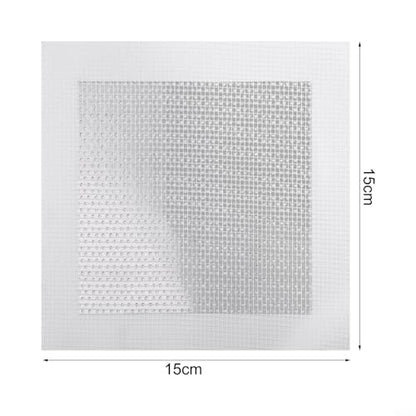 Duty Metal Drywall Patch Kit for Large Hole Repair in Walls and Ceilings, Galvanized Steel with Fiberglass Mesh, Includes Sandpaper and Scraper(15 * 15cm) - size: 15*15cm