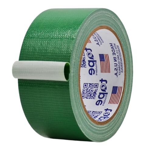 MAT Duct Tape Dark Green Industrial Grade, 2 inch x 60 ft. Waterproof, UV Resistant for Crafts, Home Improvement, Repairs, & Projects - color: Dark Green