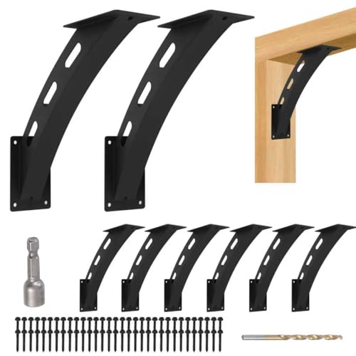 8 Pcs 45 Degree Angle Support Brackets,Wood Post and Beam Angle Support Brackets,45 Degree Corner Braces Inside Joint for Gazebos,Tree Houses, Cabins and Patios - size: 8PCS