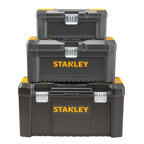 Stanley STST1-75515 Toolbox "Essential" with metal latches, Black/Yellow