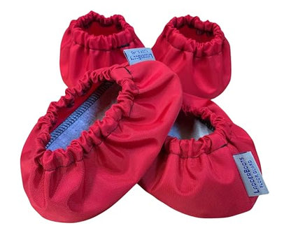 Step Ladder Safety Shoe Floor Protectors - Reusable Ladder Covers - Lab Tested - Made in The USA Set of 4, Red - color: Red