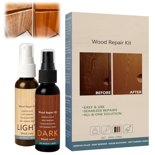 Professional Wood Floor Scratch Repair,Wood Repair Kit, Floor Cover Nicks and Scratches,Covers Nicks, Marks, Minor Defects, Restores Finish