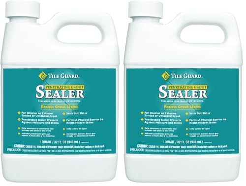Homax Grout Sealer, 32 oz, Silicone Grout Sealer, Tile Guard (Pack of 2) - size: 32 oz (Pack of 2), style: Penetrating Grout Sealer