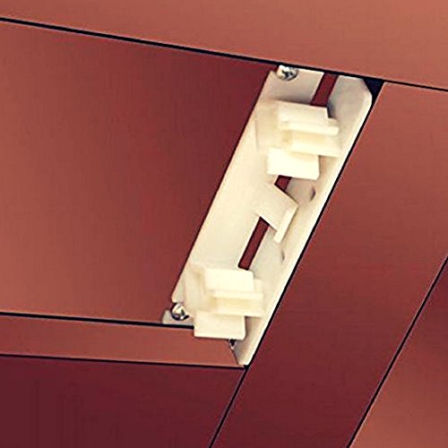 False Front Clips for Kitchen Cabinets or Sink Drawers for 4-1/4" Opening - Kit Includes 2 Male and 2 Female Connectors w/ 8 Screws & Installation Instructions - size: 1 Set