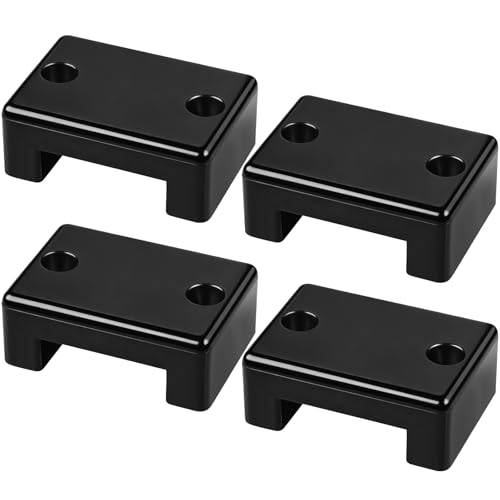 4 Pack Black Plastic Wire Cover Cable Covers for Boats Wire Pass Through Protector for Concealing & Protecting Wires, Holes up to 1-1/4 Inch