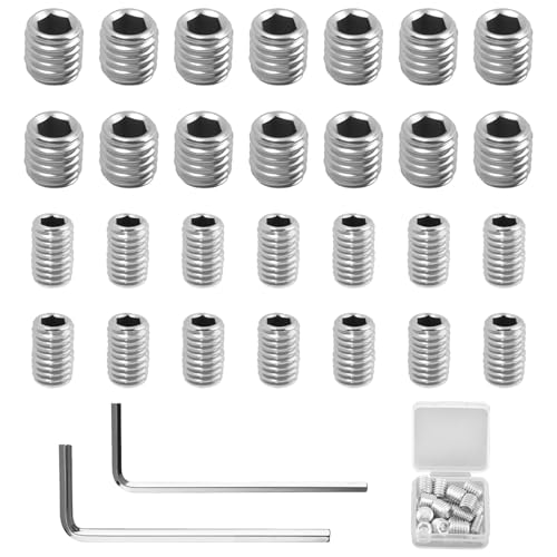 30 Pcs W11366418 Refrigerator Freezer Door Handle Mounting Screws Kit, Replacement Set with Screwdriver for Refrigerator Dishwasher Handle Repair, Stainless Steel Hardware Accessories
