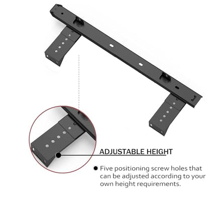 FRMSAET Heavy Duty 12/14/16/18 inches Thickness Steel Construction Ball Bearing Keyboard Slides Keyboard Drawer Slides Tray Accessories Cabinet Furniture Hardware Rails (18 inches, Black) - color: Black, size: 18 Inch
