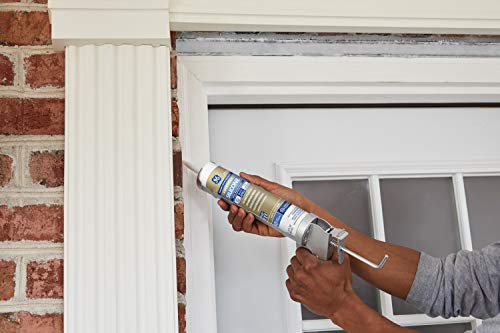 GE GE5008 Silicone 2+ Window and Door Caulk 10.1 oz Tube Light Grey