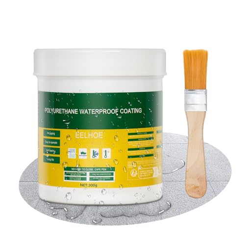 300g Invisible Waterproof Agent Anti-Leakage Agent, Sealer Mighty Paste, Transparent Waterproof Glue Insulating Sealant Polyurethane Coating for Home Bathroom Roof