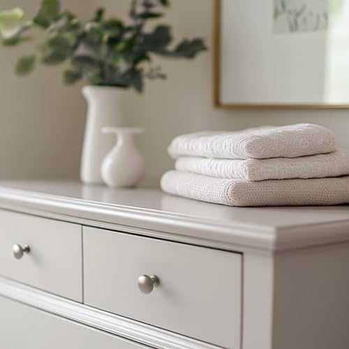HESTIA HARDWARE 25 Pack | Satin Nickel Knobs Round Cabinet Knob - Silver Drawer Knob - 1.15 Inch (29mm) Kitchen Cabinet Knobs and Pulls (Z5.25.S) - color: Satin Nickel