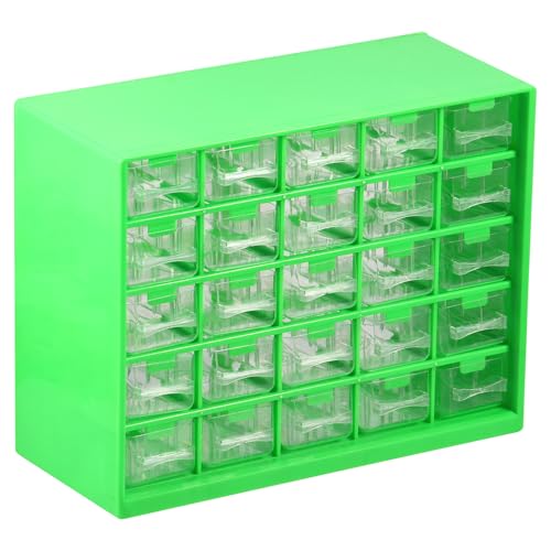 Hardware Storage Organizer, 25 Drawers Stackable Storage Cabinet with 50 Removable Dividers, Desk Drawer Storage Box, Tabletop Storage Organization Box for Hardware Craft, Drawer Parts Cabinet (B) - color: B