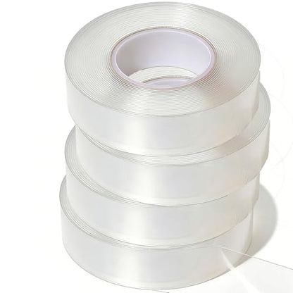 Valley'sYuMiao 4Rolls, Nano Double Sided Mountinging Tape, Adhesive-self Heavy Duty Tape, 2 Sides Sticky Tack Tape, 0.7in×10fts, 40fts Total Long - size: 4Rolls, 0.7″,40fts TL