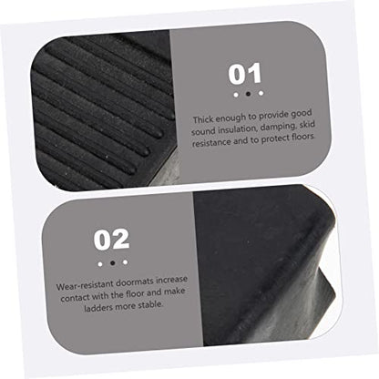ORFOFE 4pcs Non-Slip Ladder Pad Staircase Step Treads Stair Protectors for Carpeted Stairs Easy Install