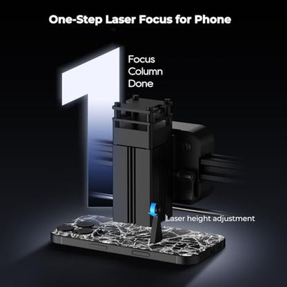 ‌Xwitzeal V8MINI Laser Machine for iPhone 8-17 Pro Max Back Glass Replacement Repair Tool, 7 Mins Fast Laser Glue Removal, 2-in-1 Engraving & Repair Kit w/Protective Molds for Beginners&Pros - color: Updated