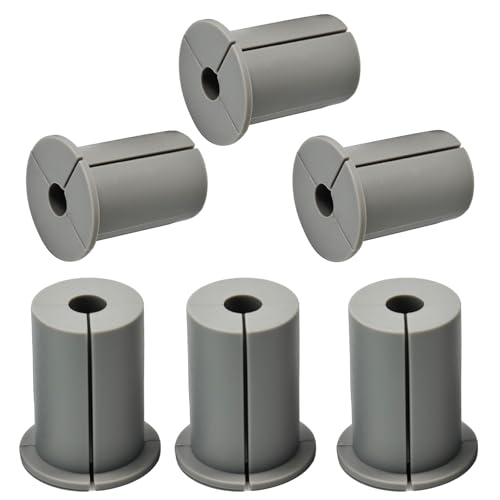 EASYEAH 6pc Starlink Cable Grommet 1" Silicone Waterproof Wall Hole Pass Through Split Cable Bushings for TV Wire Ethernet Cord, Starlink Cable Routing Kit Accessories, 52.5mm/2.07" Ht, Grey - color: Grey-6, size: 1 in Dia x 2.07 in H