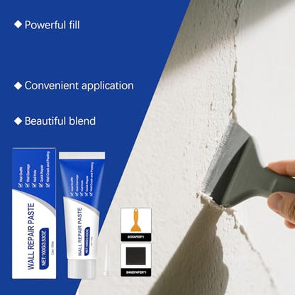 Drywall-Repair Kit, Wall Patchs with Scraper, Multi-Functional Drywall-patchs Pastes for DIY-Home Fix Office-Renovation, Quick Drying