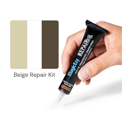 MagicEzy Tile Repairezy Bright Range - Ceramic Tile Chip Repair Fillers and Kits (Beige Kit) - color: Beige Kit