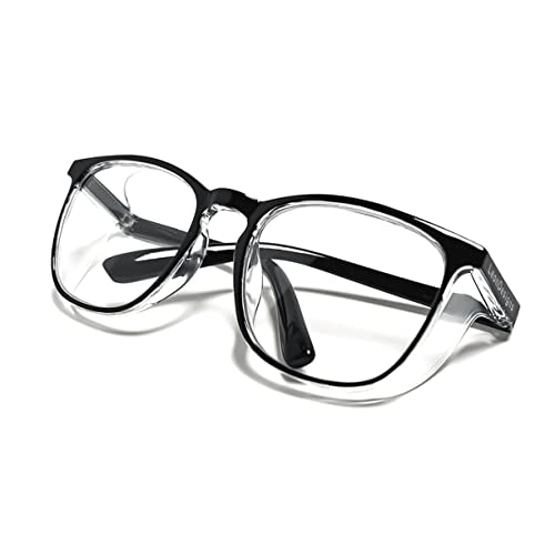 Safety Glasses Anti-Fog Goggles Z87.1 Blue Light Blocking Anti-Dust UV Protection Glasses For Men Women (Black001) - color: Black001