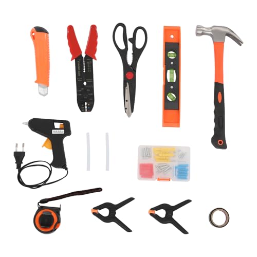 187-Piece Household Tool Set with Case, General Auto Repair Tool Set, Professional Mixed Tool Set Hand Tool Kit, Portable Storage Case Socket Wrench Sets for Home Maintenance, General Repair