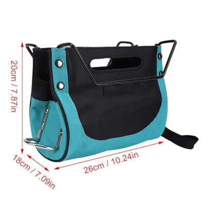 Ladder Tool Holder, Folding Oxford Cloth Ladder Bag, Portable Heavy Duty Bag Organizer Accessories, 44.09lb Capacity Compact Repair Work Tool Organizers, 26x18x20cm