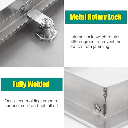 Wall/Ceiling Small Plumbing Access Panel for Drywall - Stainless Steel, 5x5 4x4 6x6 7x7 8x8 9x9 10x10, Square Rectangle Recessed Wall Hole Cover Plate(5x8in) - size: 5x8in