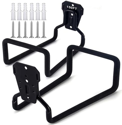Heavy-duty rust-proof hose hooks for storing water pipes, hoses, cables, trimmers, ladders, buckets, tools | Wall-mounted high load-bearing capacity, non-slip hanger for homes, yards, and farms