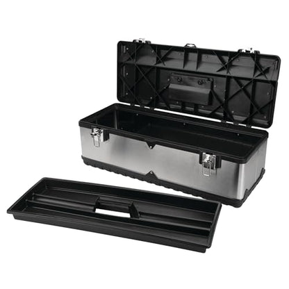 Performance Tool W54026 26-Inch Steel Tool Box With Removable Tote - size: 26", style: Steel Tool Box