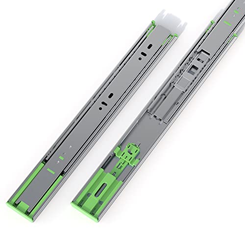 FivePears 1 Pairs 14 Inch Heavy Duty Soft Close Drawer Slides, 150 Lb Load Capacity Full Extension Ball Bearing Side Mount Drawer Runner, Rv Tool Box Kitchen Cabinet Drawer Self Closing Glide Rails - size: 14 Inch