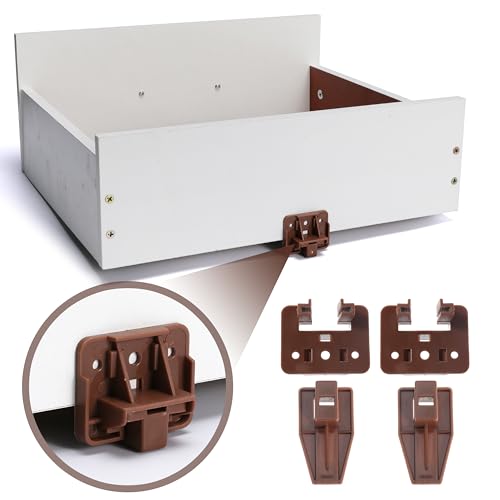 20PCS Drawer Slide Track Guide Glide for Center Mount Drawer for Dressers and for Nightstand for Kenlin for Rite-Trak 1 Drawer Systems - style: 20Pcs