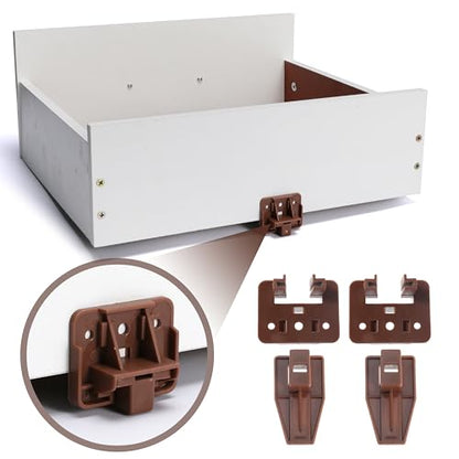 20PCS Drawer Slide Track Guide Glide for Center Mount Drawer for Dressers and for Nightstand for Kenlin for Rite-Trak 1 Drawer Systems - style: 20Pcs