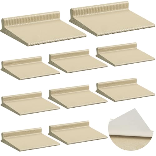 Pangda 10 Pcs Door Corner Seal, Self Adhesive Frame Door Corner Seals Raised Behind Weatherstripping for Noise Isolation and Weather Protection (Classic,Beige) - color: Beige, size: Classic