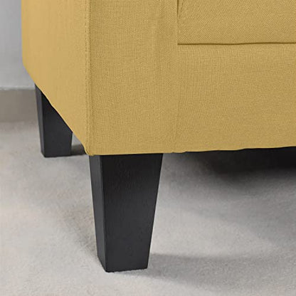 6 inch Furniture Legs Black Couch Legs Set of 6 Ottoman Replacement Sofa Legs for Sectional, Dresser, Recliner, Nightstand - size: 6 inch