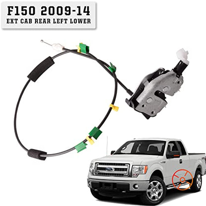 Rear Left Door Lower Latch Compatible for Ford F150 2009-2014 Driver Side Rear Door Lower Lock Actuator 9L3Z18264A01A - size: F150 09-14 Rear Left