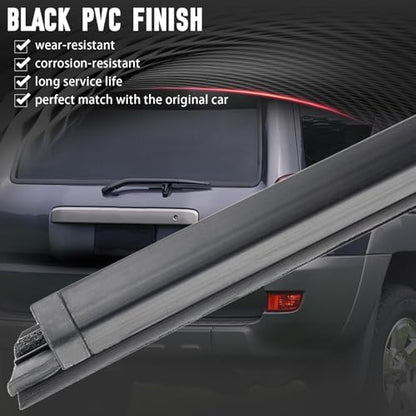 Rear Tailgate Liftgate Trunk Hatch Car Outer Door Window Moulding Sweep Felt Trim Seal Weatherstrip Compatible with Toyota 4Runner 2003-2009 Replace 68290-35031 - size: 4Runner 2003-2009