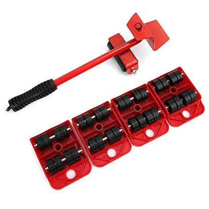 Fafeicy Heavy Duty Furniture Moving Tool, Furniture Slides Kit with Thicken Rolling Wheels Heavy Objects