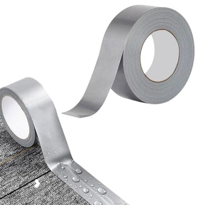 Generic Duct Tape Heavy Duty Waterproof Silver Duct Tape,Heavy-Duty Duct Tape,Strong Adhesive Duct Tape Bulk for Indoor Outdoor Repairs Tear by Hand,Auto Repair and Outdoor Activities, 20mm*10m - size: 20mm*10m