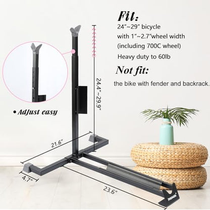 PHUNAYA Bike Stand,Vertical Bike Rack For Indoor Bike Storage,Upright Bicycle Stand Floor. - style: StyleB-1pack