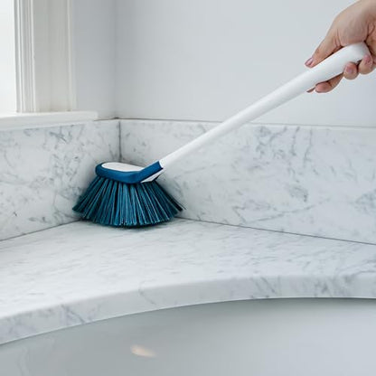 Unger EZ Reach Shower Tub and Tile Scrub Brush, Crevice Bathroom Cleaning Supplies, Non-Scratch Scrubber Tool for Showers, Fixtures, Bathtubs, Drains, Grout, and Marble - style: EZ Reach Shower Brush